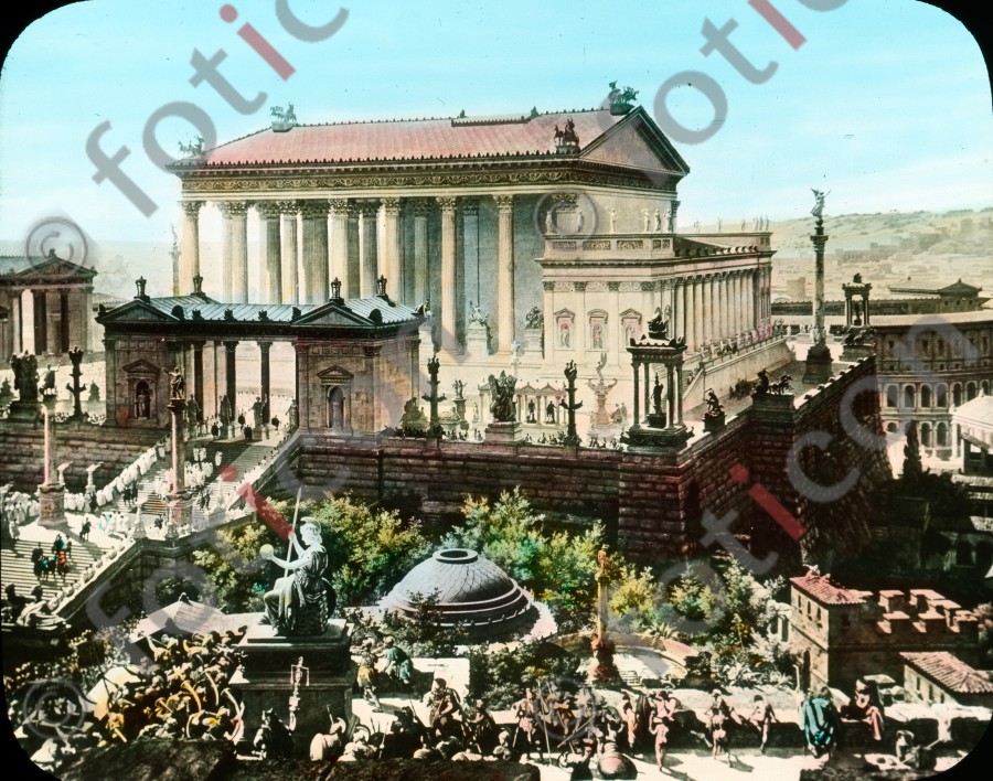 Tempel im an tiken Rom | Temple in ancient Rome - Foto simon-107-033.jpg | foticon.de - Bilddatenbank für Motive aus Geschichte und Kultur
